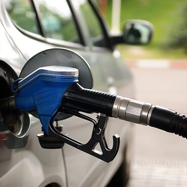 fuel filling at gas station
