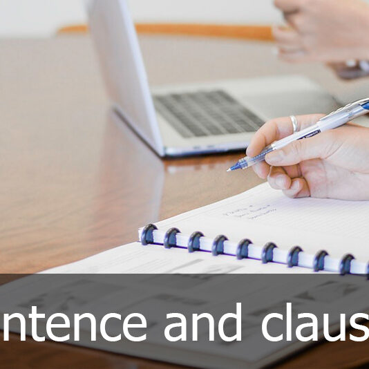 Sentence and clause