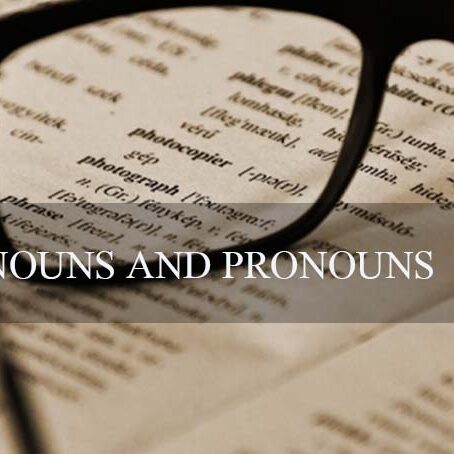 NOUNS AND PRONOUNS