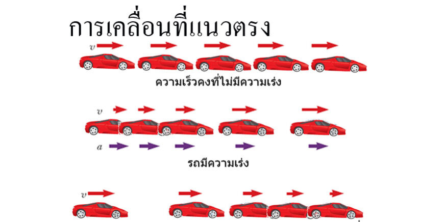การเคลื่อนที่ ( movement ) การเคลื่อนที่แนวตรง