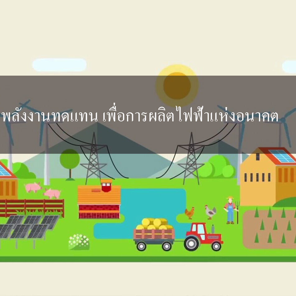 แหล่งพลังงานทดแทน เพื่อการผลิตไฟฟ้าแห่งอนาคต