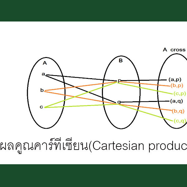 ผลคูณคาร์ทีเซียน(Cartesian product) ผลคูณคาร์ทีเซียน(Cartesian product)