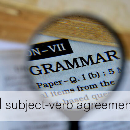 สรุป subject-verb agreement