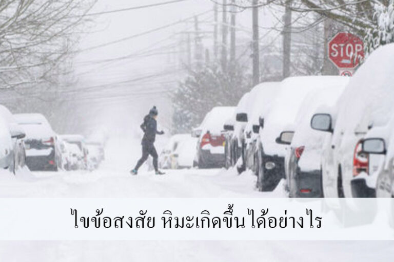 ไขข้อสงสัย หิมะเกิดขึ้นได้อย่างไร ไขข้อสงสัย หิมะเกิดขึ้นได้อย่างไร