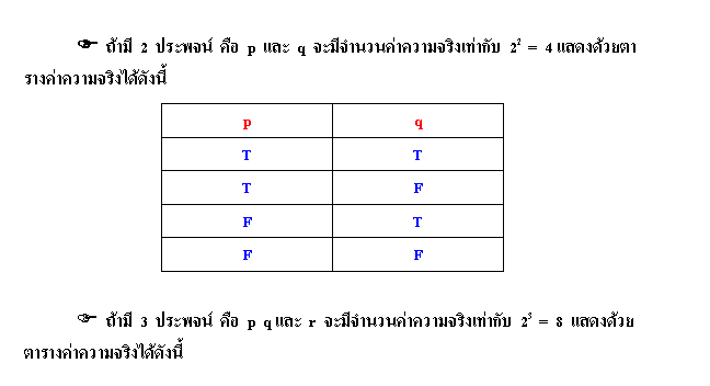 การแจกแจงค่าความจริง