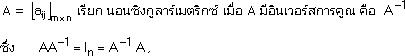 เมตริกซ์และดีเทอร์มิแนนท์ (Matrix and Determinant)