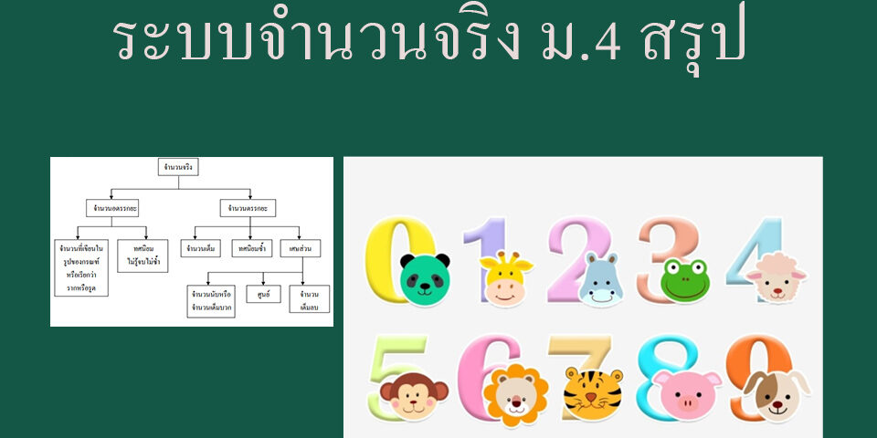 ระบบจํานวนจริง ม.4 สรุป