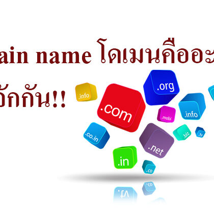 Domain name โดเมนคืออะไร มารูจักกัน!!