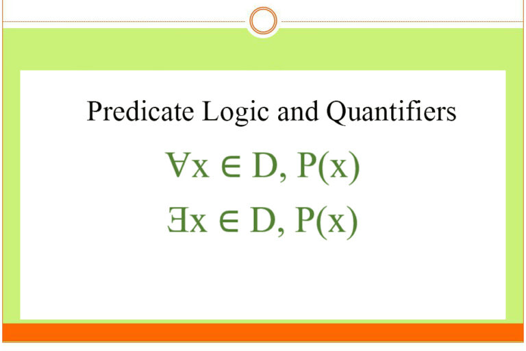 ตรรกศาสตร์ ภาคแสดงและตัวบ่งปริมาณ (Predicate Logic and Quantifiers)