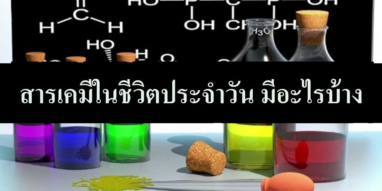 สารเคมีในชีวิตประจําวัน มีอะไรบ้าง