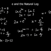 ลอการิทึมแบบเนเปียร์ (Napierian logarithms)