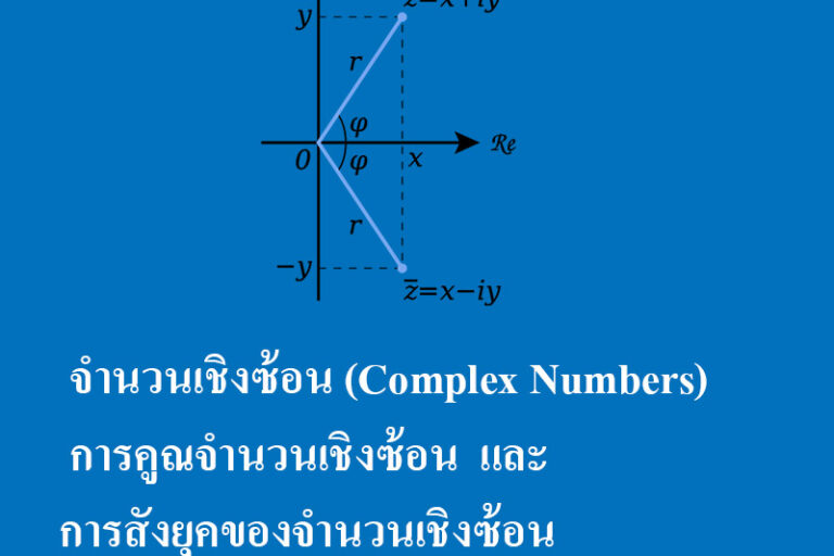 การคูณจํานวนเชิงซ้อน และ การสังยุคของจำนวนเชิงซ้อน