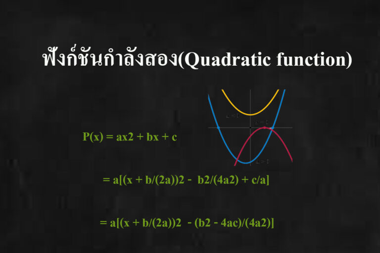 ฟังก์ชันกำลังสอง(Quadratic function)