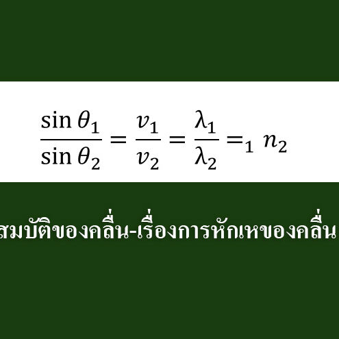 สมบัติของคลื่น-เรื่องการหักเหของคลื่น