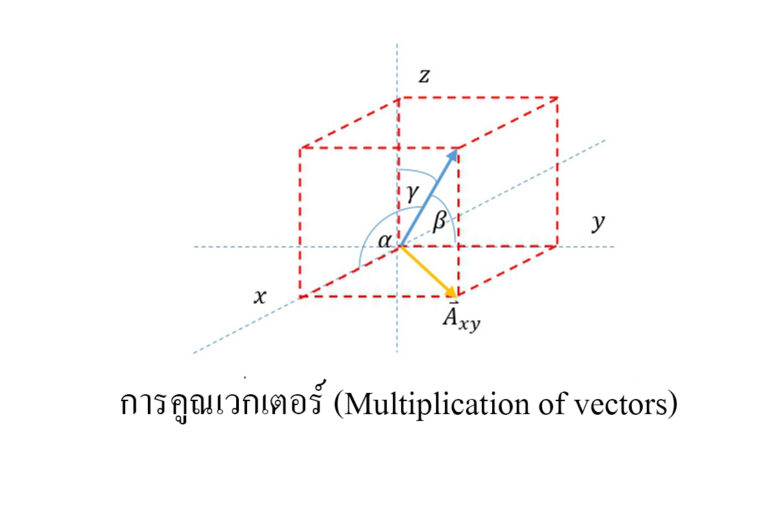 การคูณเวกเตอร์ (Multiplication of vectors) การคูณเวกเตอร์ (Multiplication of vectors)