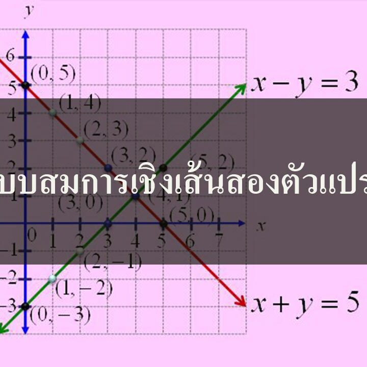 ระบบสมการเชิงเส้นสองตัวแปร
