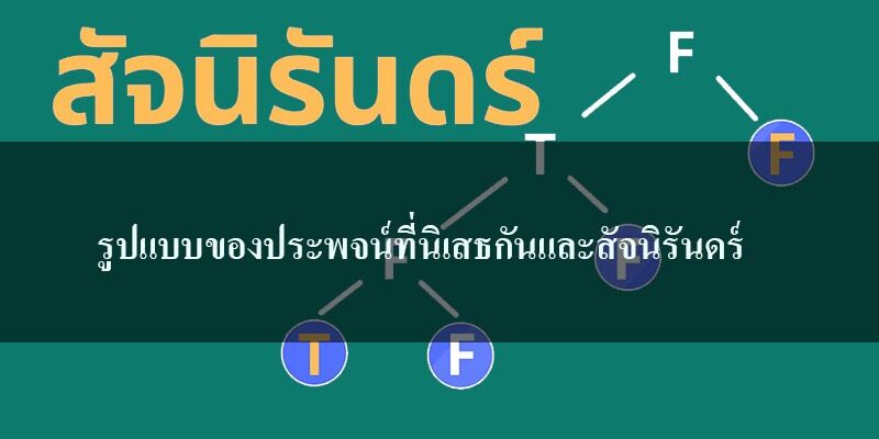 รูปแบบของประพจน์ที่นิเสธกันและสัจนิรันดร์ รูปแบบของประพจน์ที่นิเสธกันและสัจนิรันดร์