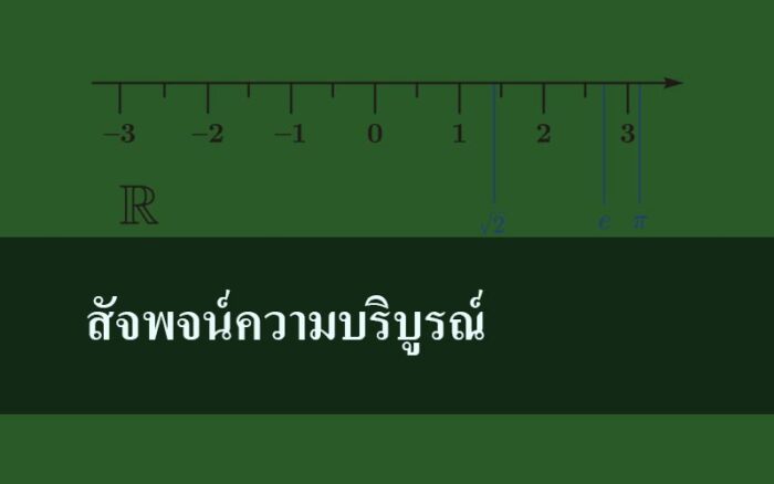 สัจพจน์ความบริบูรณ์