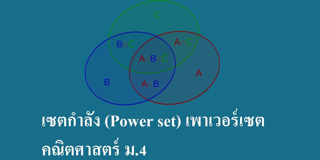 เซตกำลัง (Power set) เพาเวอร์เซต คณิตศาสตร์ ม.4 เซตกำลัง (Power set) เพาเวอร์เซต คณิตศาสตร์ ม.4