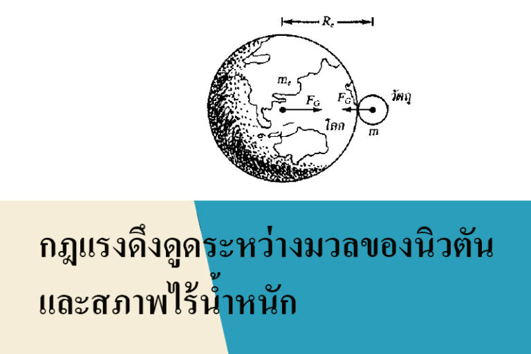 กฎแรงดึงดูดระหว่างมวลของนิวตันและสภาพไร้น้ำหนัก