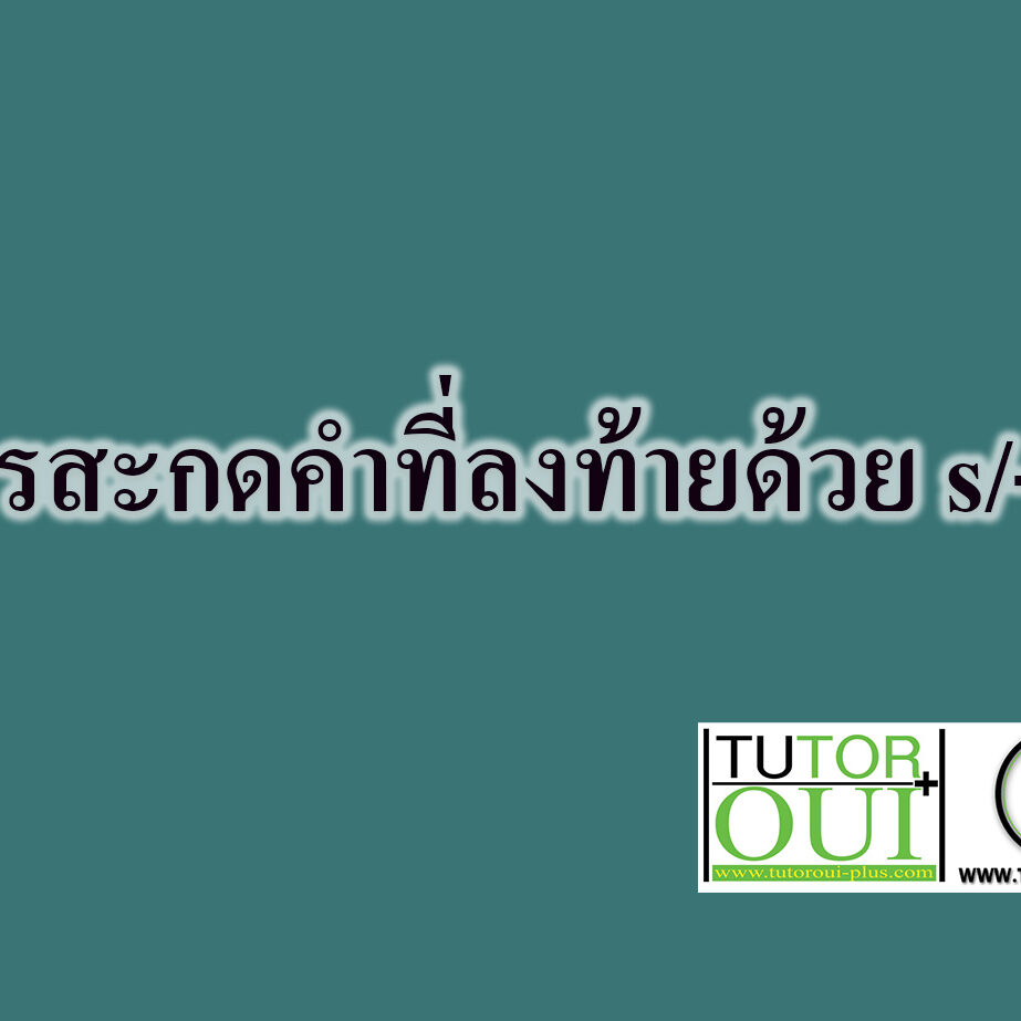 การสะกดคำที่ลงท้ายด้วย s/-es