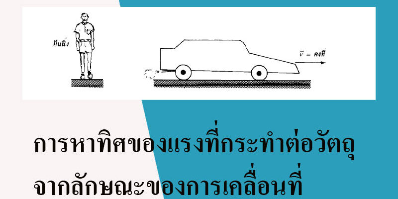 การหาทิศของแรงที่กระทำต่อวัตถุจากลักษณะของการเคลื่อนที่