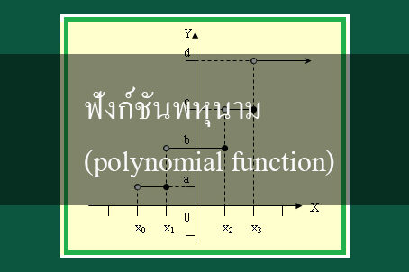 ฟังก์ชันพหุนาม (polynomial function)