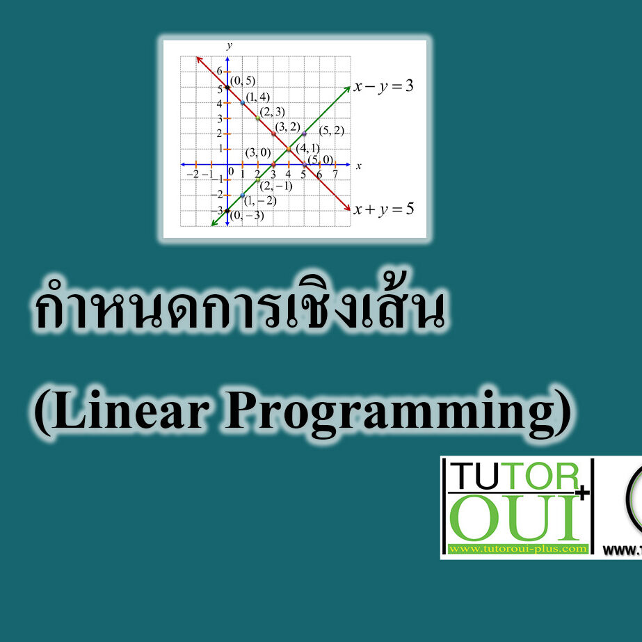 กำหนดการเชิงเส้น กำหนดการเชิงเส้น