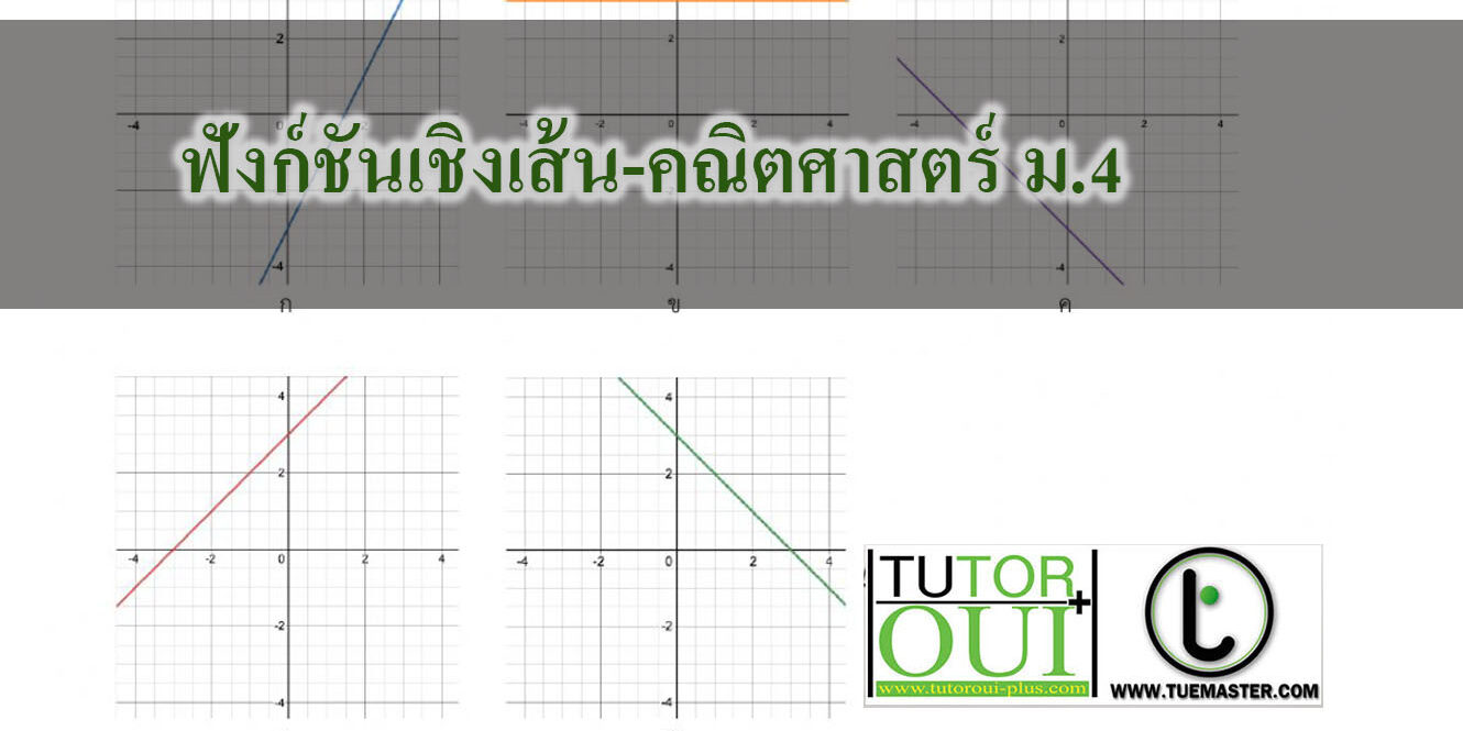 ฟังก์ชันเชิงเส้น-คณิตศาสตร์ ม.4