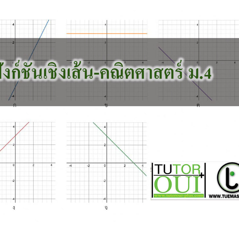 ฟังก์ชันเชิงเส้น-คณิตศาสตร์ ม.4