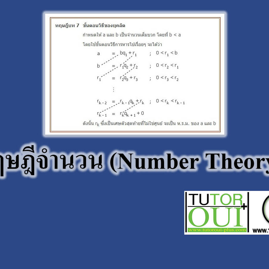 สรุปทฤษฎีจำนวน (Number Theory)