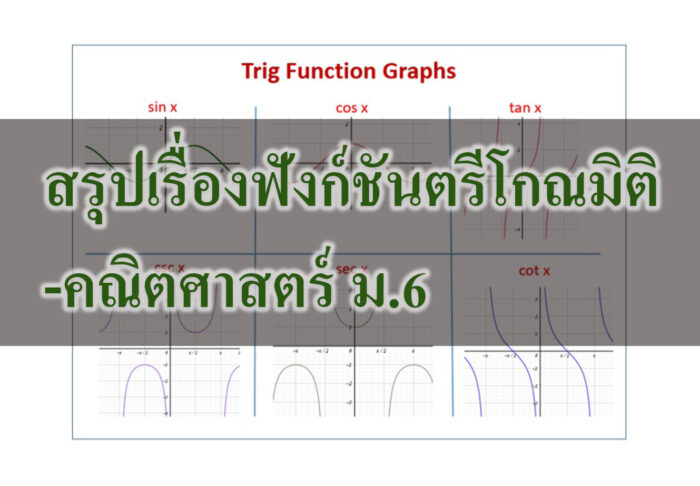 กราฟของฟังก์ชันตรีโกณมิติ