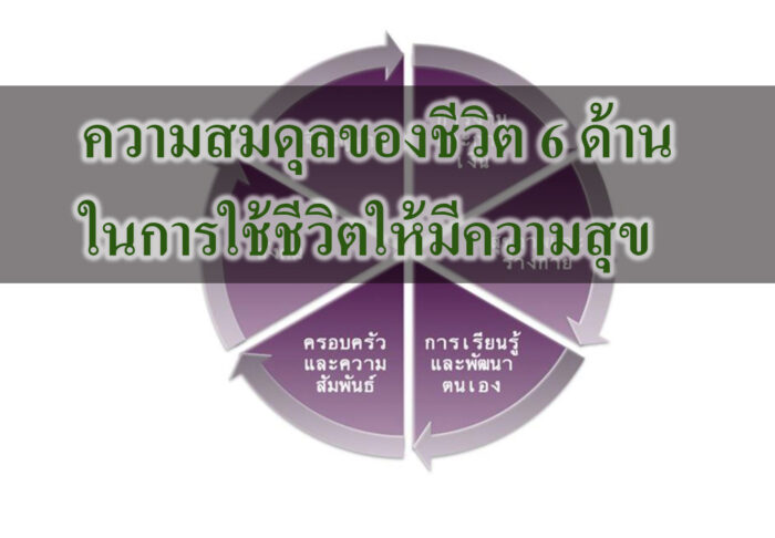 ความสมดุลของชีวิต 6 ด้าน ในการใช้ชีวิตให้มีความสุข