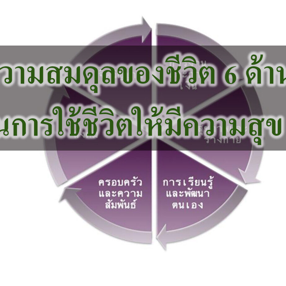 ความสมดุลของชีวิต 6 ด้าน ในการใช้ชีวิตให้มีความสุข