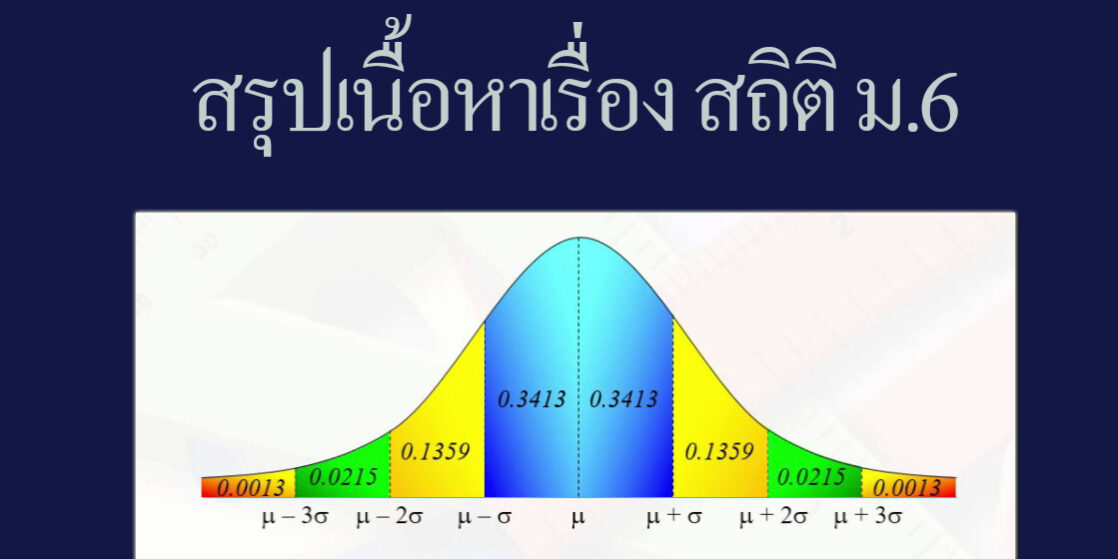 สรุปเนื้อหาเรื่อง สถิติ