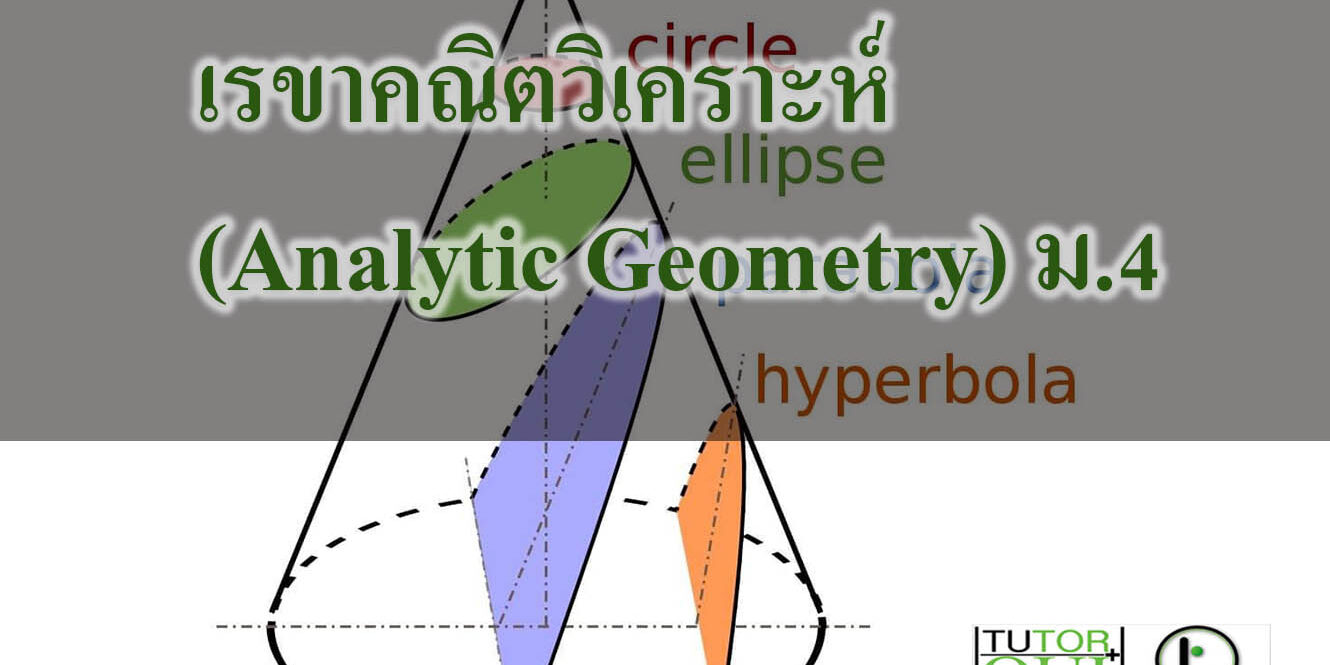 เรขาคณิตวิเคราะห์ (Analytic Geometry) คณิตศาสตร์ เรขาคณิตวิเคราะห์ (Analytic Geometry) คณิตศาสตร์ ม.4