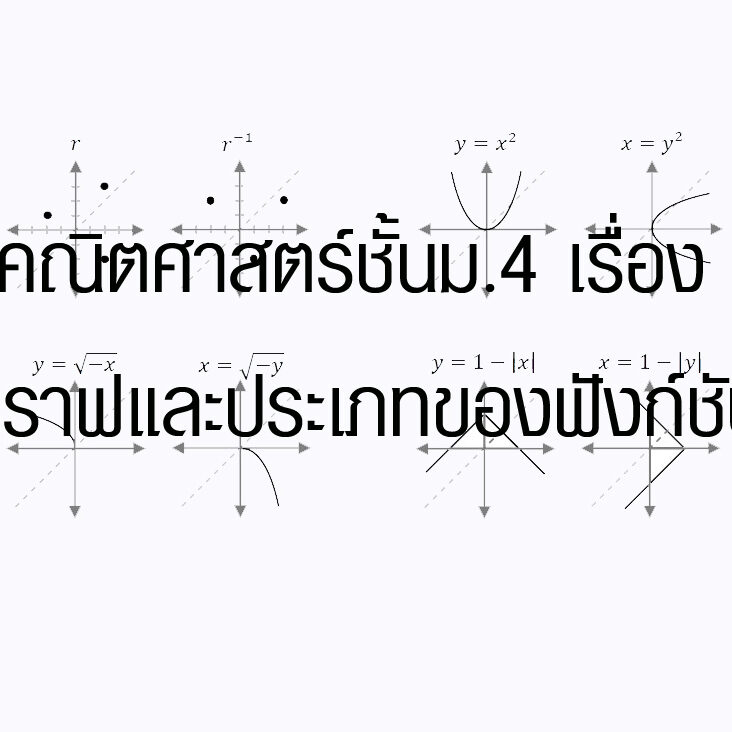 คณิตศาสตร์ชั้นเรื่อง กราฟและประเภทของฟังก์ชัน