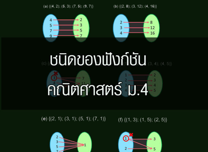 ชนิดของฟังก์ชัน-คณิตศาสตร์ ชนิดของฟังก์ชัน-คณิตศาสตร์