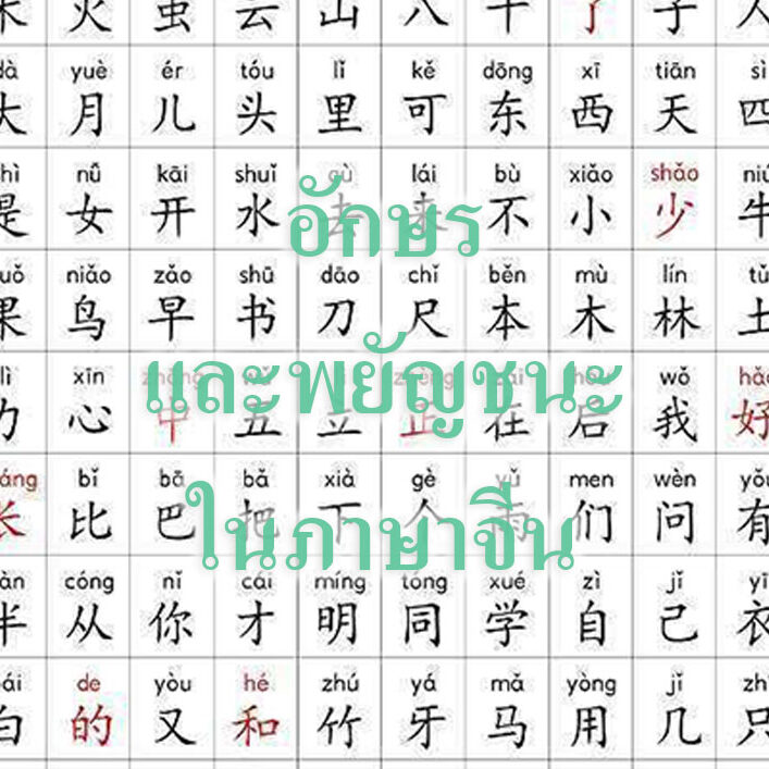 อักษรและพยัญชนะอักษรในภาษาจีน