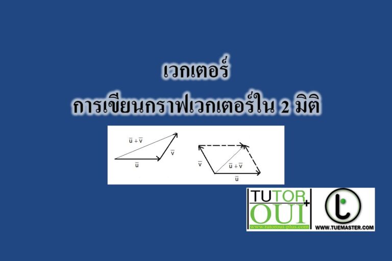 เวกเตอร์-การเขียนกราฟเวกเตอร์ใน 2 มิติ