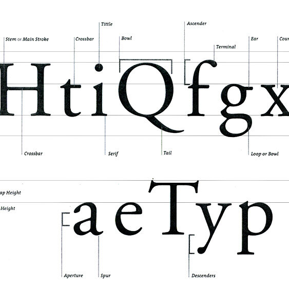 มาตรฐานของตัวอักษร (Character and Fonts)