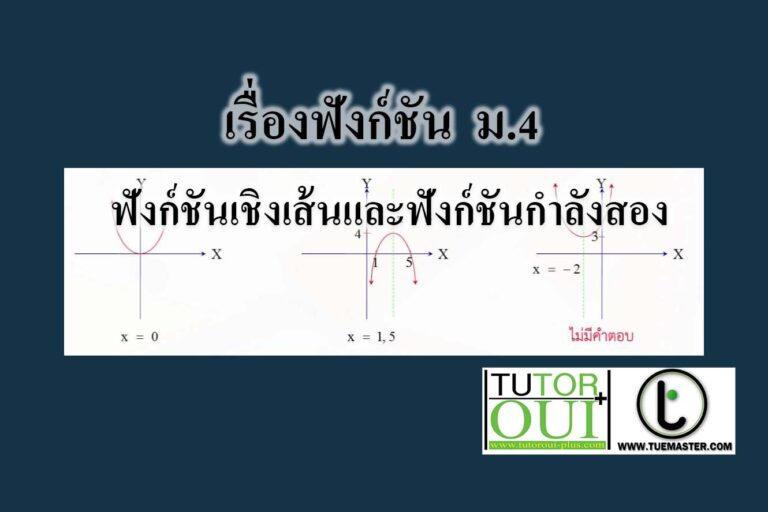 ฟังก์ชันเชิงเส้นและฟังก์ชันกำลังสอง