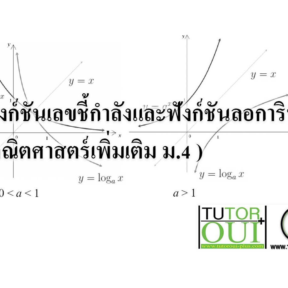 ฟังก์ชันเลขชี้กำลังและฟังก์ชันลอการิทึม(คณิตศาสตร์เพิ่มเติม ม.4 ) ฟังก์ชันเลขชี้กำลังและฟังก์ชันลอการิทึม(คณิตศาสตร์เพิ่มเติม ม.4 )