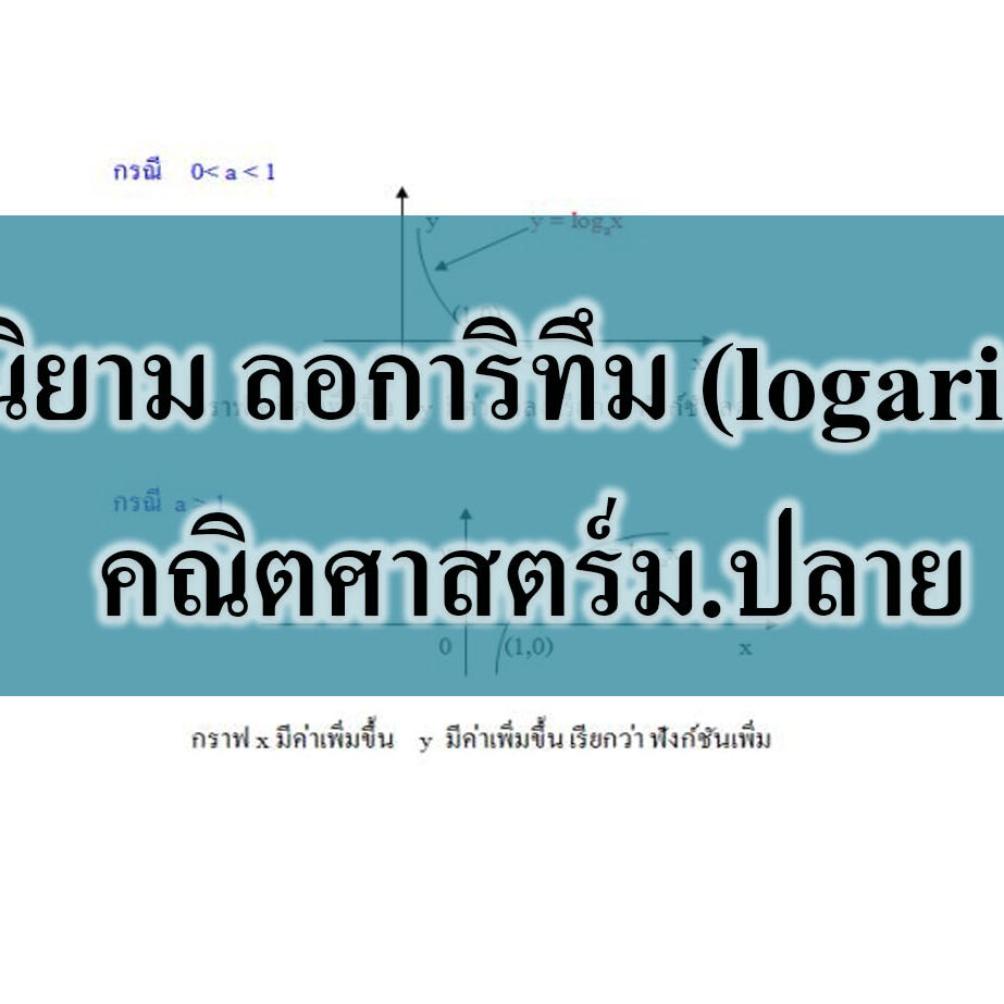 ลอการิทึม (logarithm)