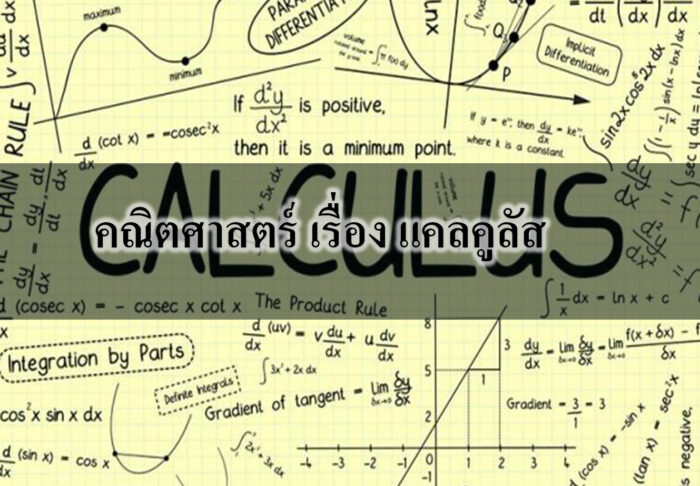 คณิตศาสตร์ เรื่อง แคลคูลัส คณิตศาสตร์ เรื่อง แคลคูลัส