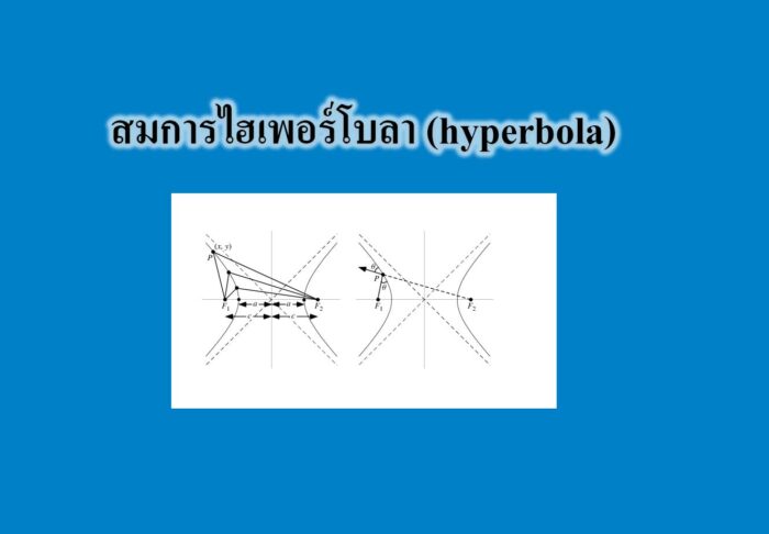 สมการไฮเพอร์โบลา (hyperbola)