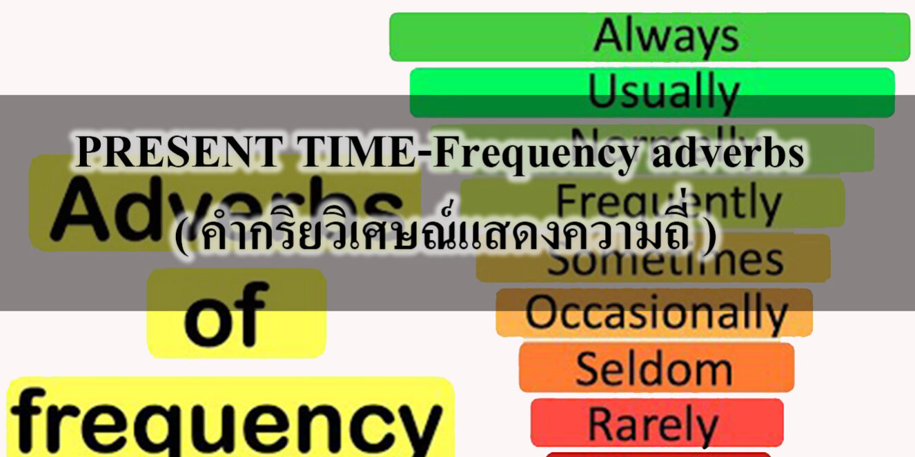 PRESENT TIME-Frequency adverbs ( คำกริยวิเศษณ์แสดงความถี่ ) PRESENT TIME-Frequency adverbs ( คำกริยวิเศษณ์แสดงความถี่ )