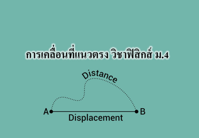 การเคลื่อนที่แนวตรง วิชาฟิสิกส์ ม.4