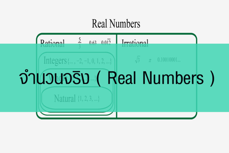 จำนวนจริง ( Real Numbers )