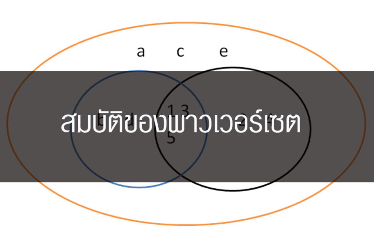 สมบัติของพาวเวอร์เซต สมบัติของพาวเวอร์เซต